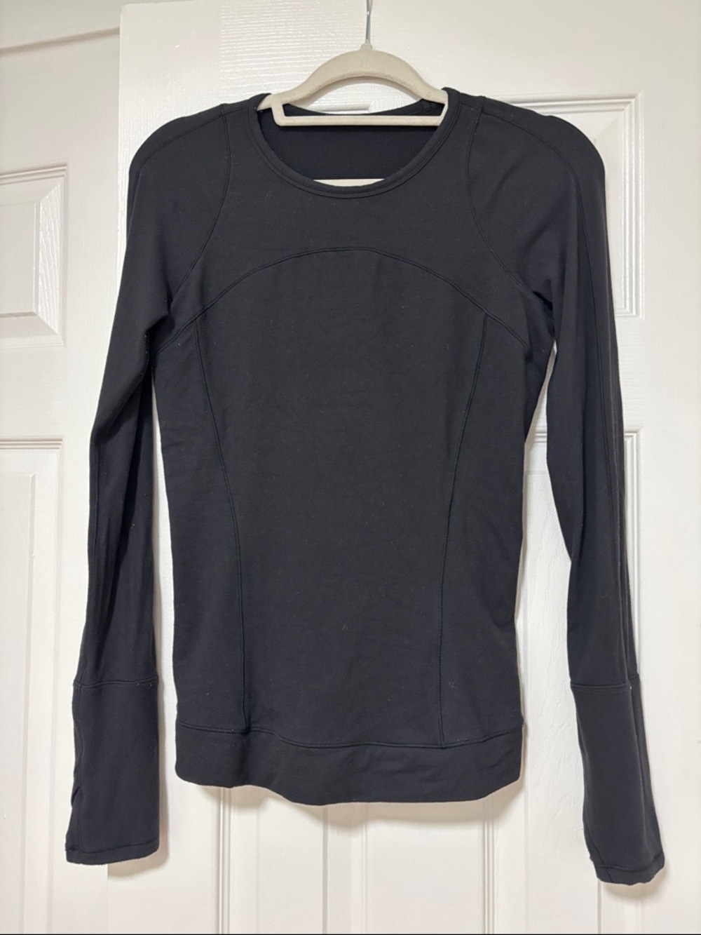 lululemon athletica Black Long-Sleeve Crew Tee